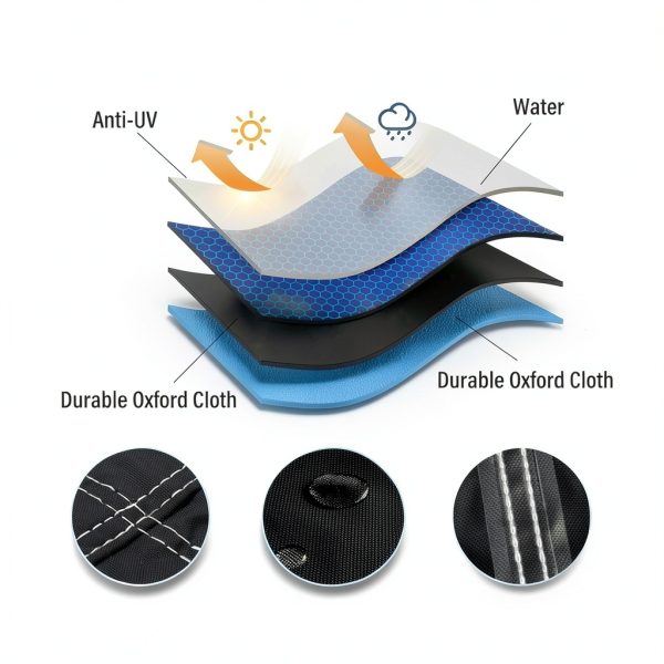 GOTRUTH Snow Blower Cover Heavy Duty Waterproof Windproof-2