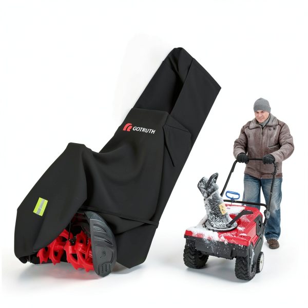 GOTRUTH Snow Blower Cover Heavy Duty Waterproof Windproof-5