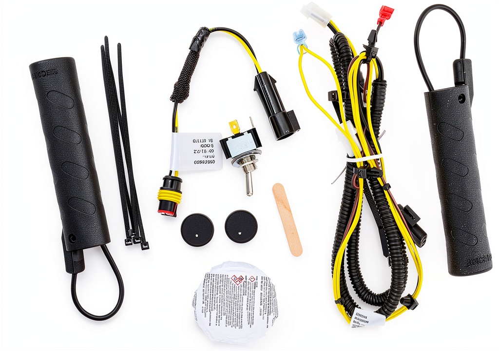 Ariens Heated Hand Grips Kit installed on snow blower handle