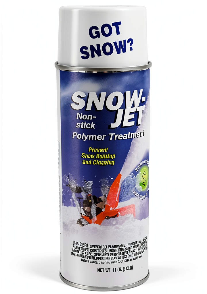 Stens Snowblower Spray applied to a snowblower auger