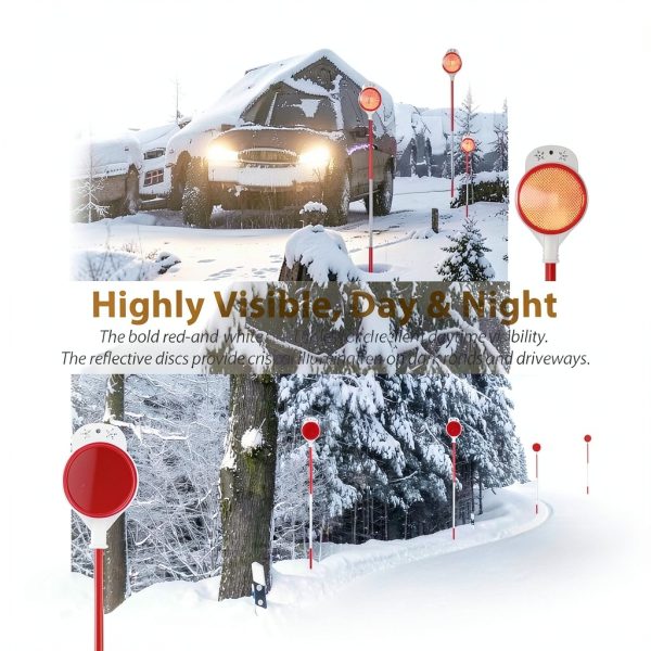 Reflective Driveway Markers YOHSUGO Steel Poles-4