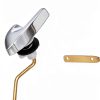 Toilet Handle Brushed Nickel Side Mount 2 Pack by iFealClear-1