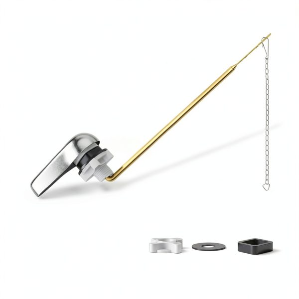 Metal Toilet Handle Kit SuCiiBo Adjustable Brass Lever Polished Chrome-2