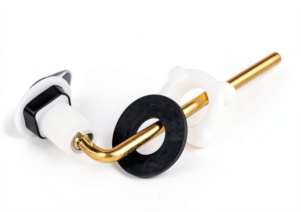 Front Mount Toilet Flush Handle iFealClear Brass Lever White-7