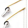 Toilet Trip Lever Alldrmtrue LGMT-2 Silver 2 Pack Aluminum Alloy-0