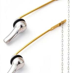 Toilet Trip Lever Alldrmtrue LGMT-2 Silver 2 Pack Aluminum Alloy-0