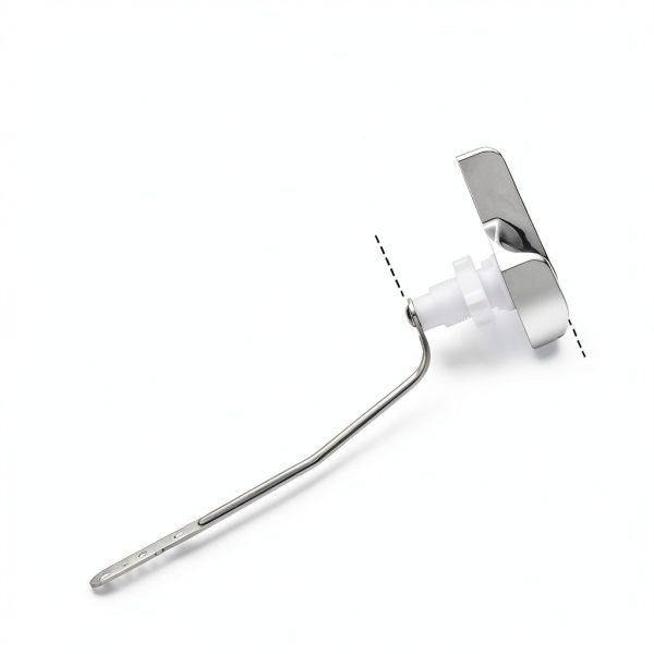OasisFlow Chrome Side Mount Toilet Flush Lever Adjustable KL87115-CP-2