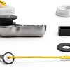 Toilet Trip Lever Alldrmtrue LGMT-2 Silver 2 Pack Aluminum Alloy-4