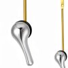 Toilet Trip Lever Alldrmtrue LGMT-2 Silver 2 Pack Aluminum Alloy-1