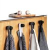 Zone Denmark Loop Towel Clip Magnetic Hanger Black Pack of 2-2