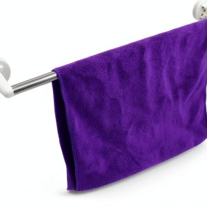 YYST Type-C Magnetic Towel Bar Holder Rack 16"-38" Adjustable White-0