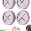 Adhesive Kitchen Dish Towel Hooks Matte White 4 Pack Cabinet Holder-8