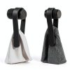 Zone Denmark Loop Towel Clip Magnetic Hanger Black Pack of 2-3