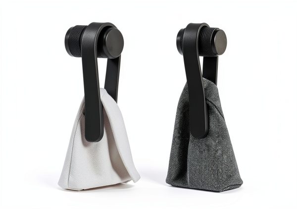 Zone Denmark Loop Towel Clip Magnetic Hanger Black Pack of 2-3
