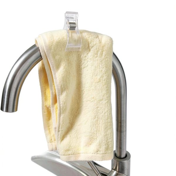 Towel Clips 4-Piece Set Transparent ABS Kitchen Towel Hooks by XLANMAY-3