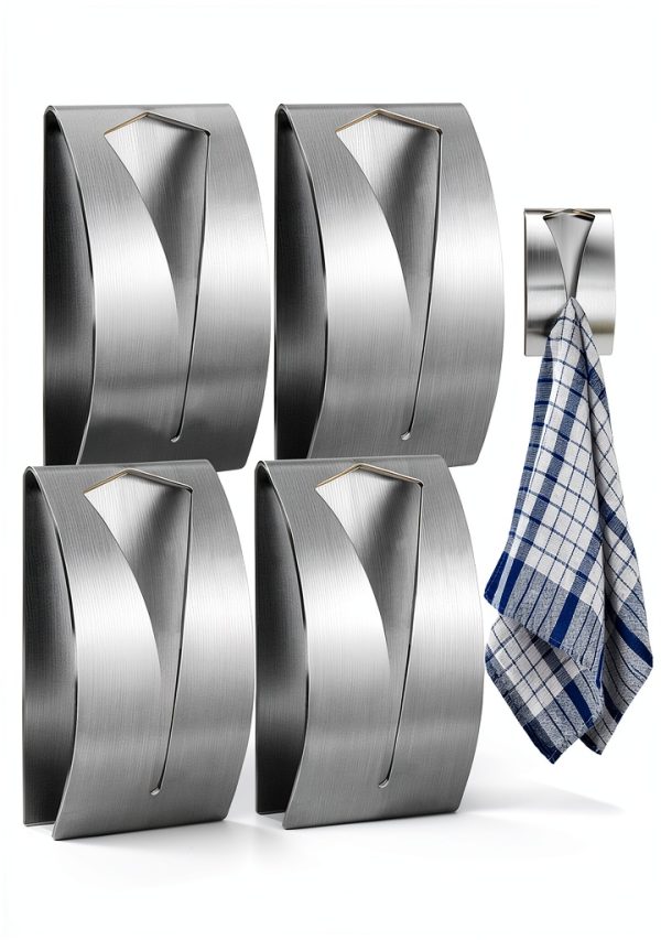 Self Adhesive Towel Hook smilixin – Stainless Steel Kitchen & Bath Set-0