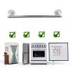 YYST Type-C Magnetic Towel Bar Holder Rack 16"-38" Adjustable White-5