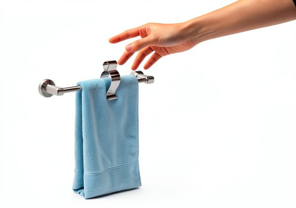 Stainless Steel Towel Clips 6 Pack by Wollibao Holder Edge Design-6