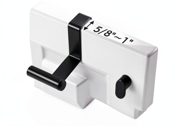 Over the Cabinet Door Towel Bar by KES – Matte Black Hooks 2‑Pack-1