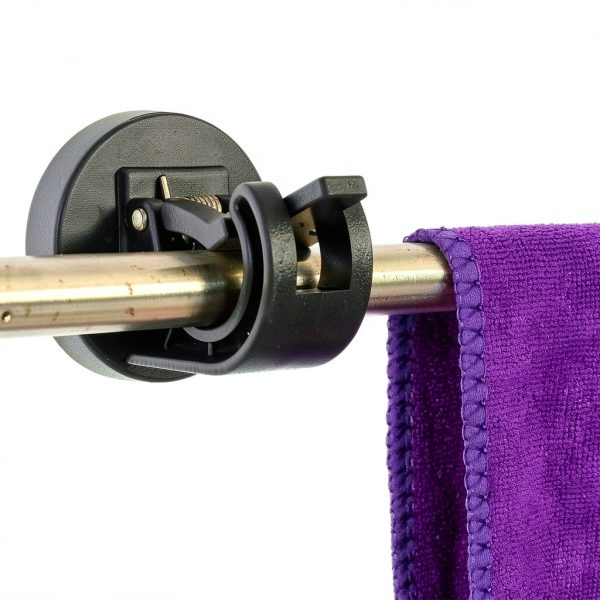 YYST Magnetic Towel Hook Kitten Proof Black Door 2 pcs-6