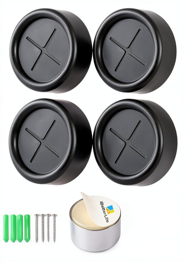 Adhesive Kitchen Towel Hooks 4Pcs Matte Black Dish Towel Holder-8