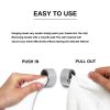 Kitchen Towel Hook SENLIXIN Self Adhesive Wall Mount Silver Round Hook-4