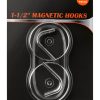 Extra-Strong Set Magnetic Hooks, 2pc, Chrome, 2 Count-2