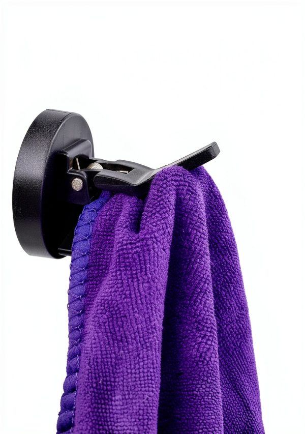 YYST Magnetic Towel Hook Kitten Proof Black Door 2 pcs-4