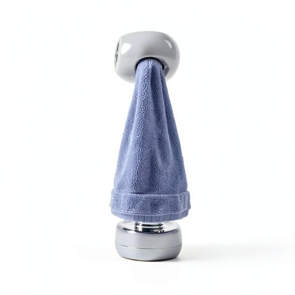 Adhesive Kitchen Dish Towel Holder - 4Pcs Towel Hooks for Cabinet, Push Hand Towel Hanger, Dish Cloth Rag Holder for Home Bathrooms, Kitchens, Garages, RV, Within Easy Reach, Grey-5