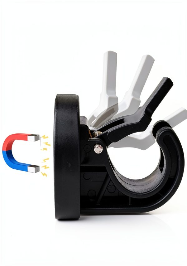 YYST Magnetic Towel Hook Kitten Proof Black Door 2 pcs-3
