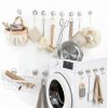 VIS'V Large Suction Cup Hooks with Wipes, Heavy Duty, Removable and Reusable, Clear, 5 Pcs-1
