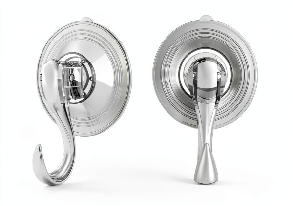 VIS'V Large Suction Cup Hooks with Wipes, Heavy Duty, Removable and Reusable, Clear, 5 Pcs-4