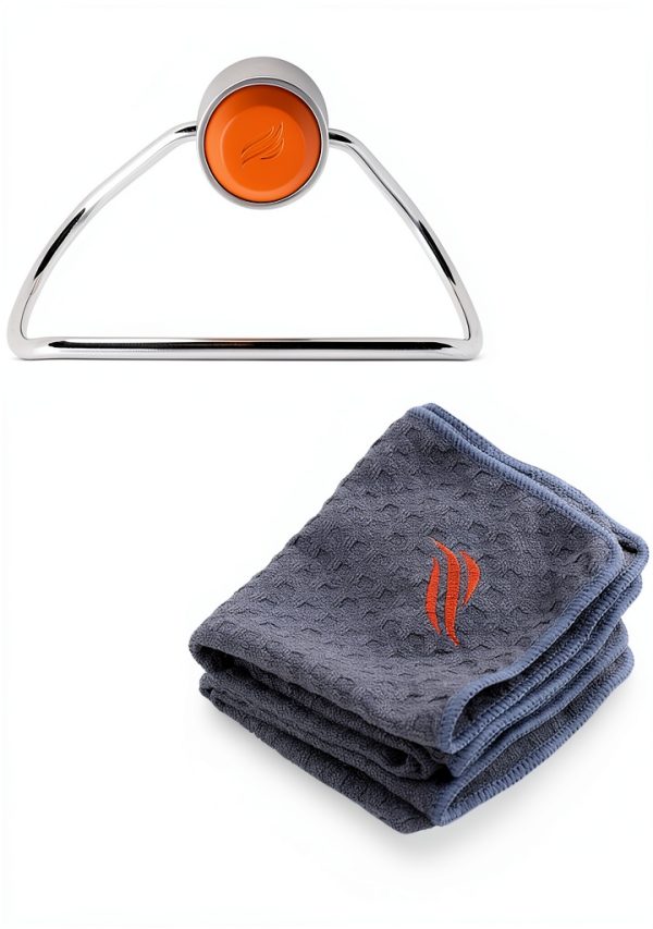 Magnetic Towel Holder Set by Blackstone 5300 Orange Stainless Steel-0