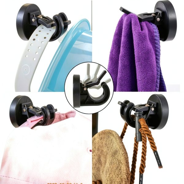 YYST Magnetic Towel Hook Kitten Proof Black Door 2 pcs-7