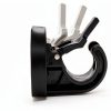 YYST Magnetic Towel Hook Kitten Proof Black Door 2 pcs-1