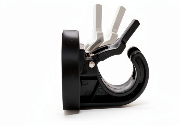 YYST Magnetic Towel Hook Kitten Proof Black Door 2 pcs-1
