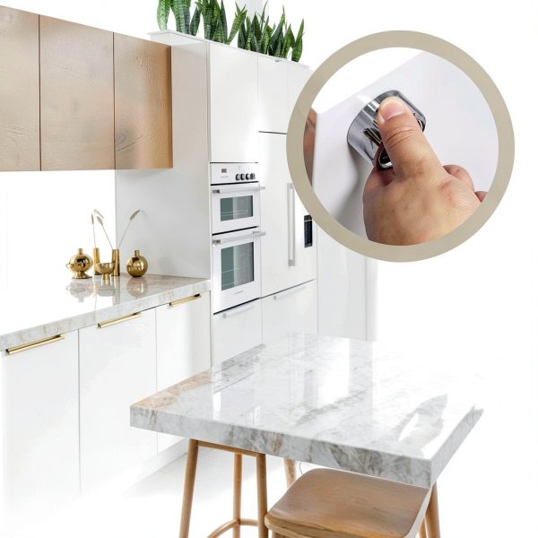 Kitchen Towel Hook SENLIXIN Self Adhesive Wall Mount Silver Round Hook-6