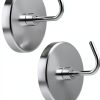 Extra-Strong Set Magnetic Hooks, 2pc, Chrome, 2 Count-0