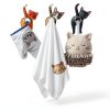 Christmas Funny Cat Butt Towel Holder by Ceenna 4‑Piece Towel Hook Set-6