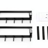 Over the Cabinet Door Towel Bar by KES – Matte Black Hooks 2‑Pack-8