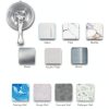 VIS'V Large Suction Cup Hooks with Wipes, Heavy Duty, Removable and Reusable, Clear, 5 Pcs-8