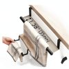Over the Cabinet Door Towel Bar by KES – Matte Black Hooks 2‑Pack-5